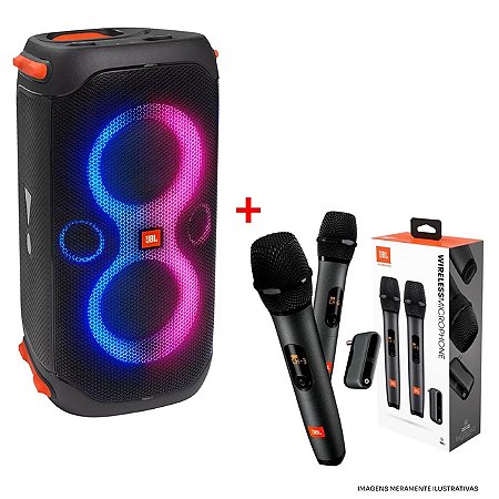 Caixa de Som JBL PartyBox 110 Bluetooth - Som Potente e Show de Luzes