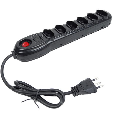 Filtro de Linha Megatron 6 Tomadas Bivolt 3m com Proteção