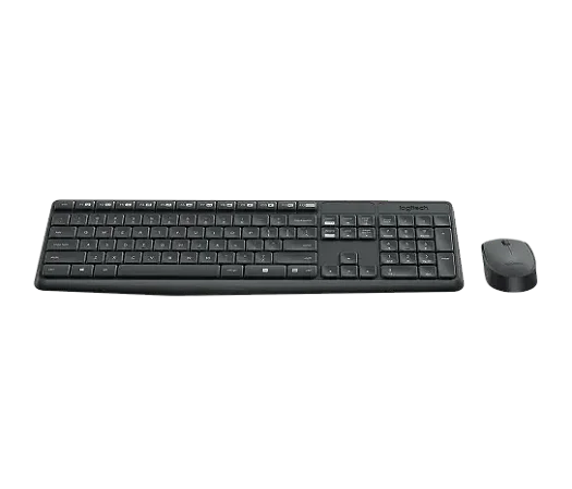 Kit Teclado e Mouse Sem Fio Logitech MK235 ABNT2