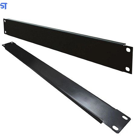 Frente Falsa Rack 19" 1U Maxmetal Preta - Painel Cego Rack 4459