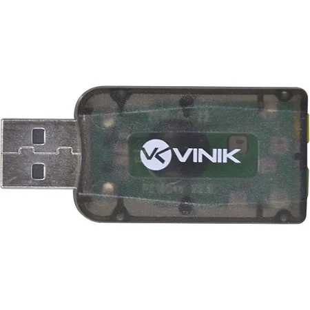 Adaptador Placa de Som USB Vinik AUSB51