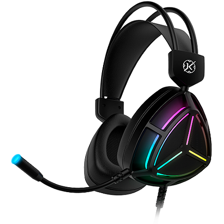 Headset Gamer Kalkan Sven RGB Preto com USB e 3.5mm
