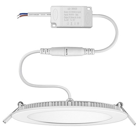 Luminária LED Elgin Redonda 12 W Bivolt 6500K HB01