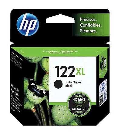 Cartucho HP Preto (122XL) 8.5 ML - CH563HB