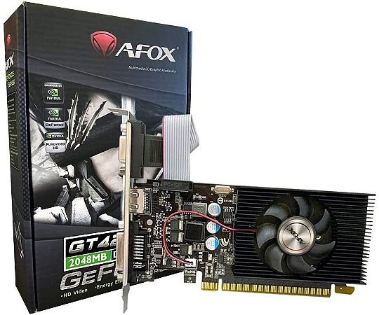 Placa de Vídeo 2 GB DDR3 GeForce GT 420 Afox