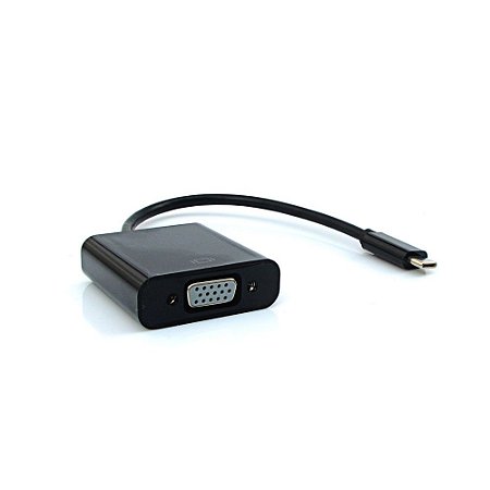 CABO ADAPTADOR USB-C PARA VGA F ADP-302BK PLUSCABLE