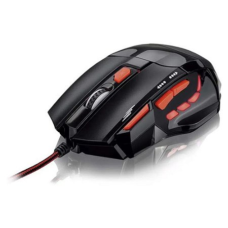 MOUSE MULTILASER GAMER FIRE BUTTON USB 2400DPI MO236