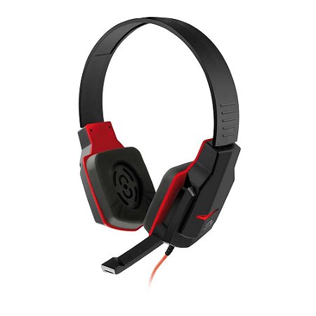 Headset Gamer Multilaser P2 Preto e Vermelho - PH073