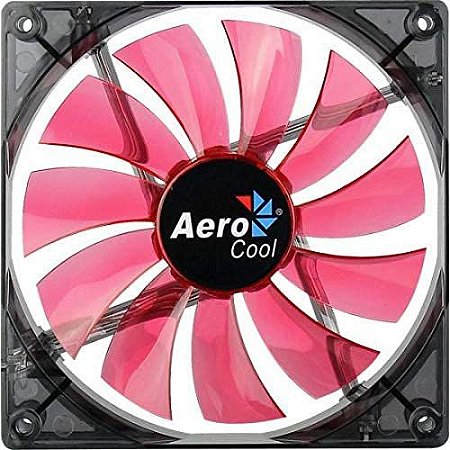 Ventilador p/ Gabinete 14x14 cm EN51370RD LED Vermelho Aerocool