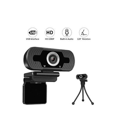 WEBCAM LOOSAFE FULLHD 1080P LSF361080P PRETO COM TRIPÉ