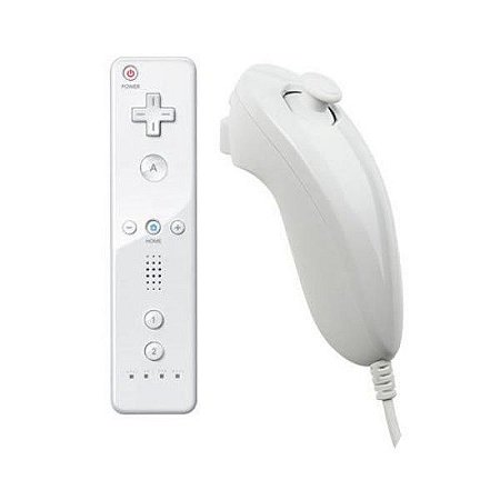 Kit Controle Wii Remote + Controle Nunchuck - Nintendo Wii (Usado) -  Bragames
