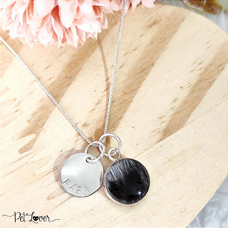 Colar Eterni + Plaquinha com Nome Plata 925