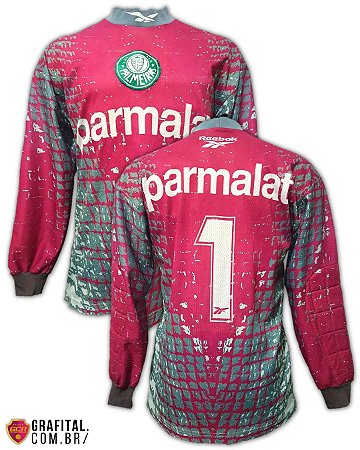 Palmeiras 1998/1999 Goleiro Tamanho P 73x51,5cm - Grafital Camisas Relíquias