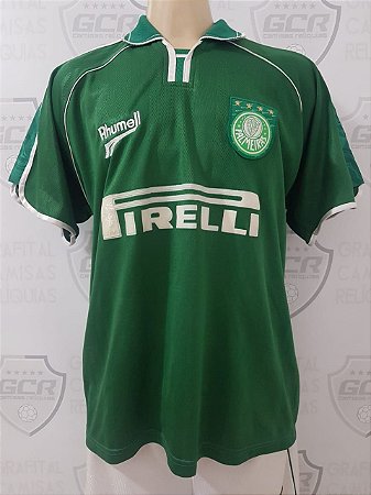 Camisa Oficial Palmeiras 2001 9 Tamanho G 77x58cm Grafital Camisas Reliquias