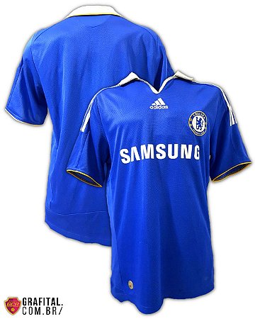 Chelsea 2008 2009 Tamanho G 80x56cm Grafital Camisas Reliquias