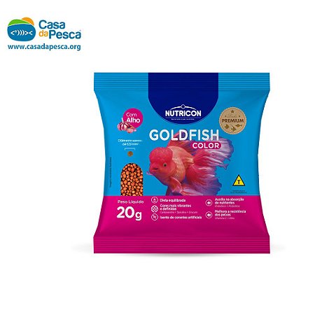 RAÇÃO NUTRICON GOLDFISH COLOR SACHE 20 G