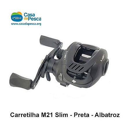CARRETILHA M21 SLIM - PRETA - DIREITA - ALBATROZ