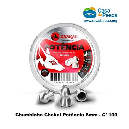 CHUMBINHO CHAKAL POTÊNCIA 6.0 MM - C/100