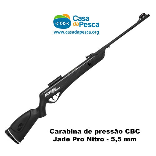CARABINA DE PRESSÃO CBC - JADE PRO NITRO - PRETA - 5,5 MM