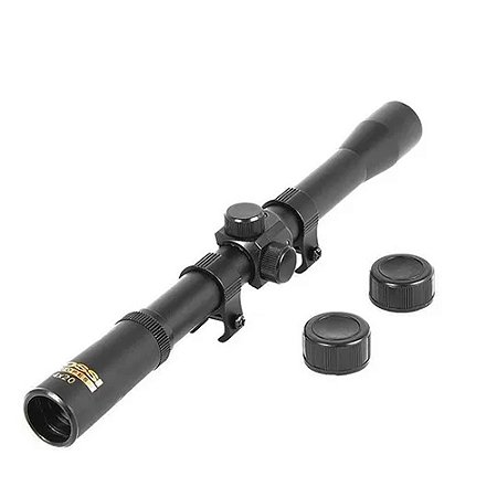 LUNETA ROSSI 4X20 COM MOUNT PARA TRILHO DE 11 MM