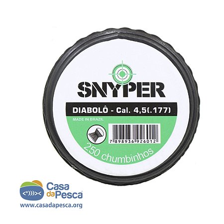 CHUMBINHO SNYPER DIABOLÔ - CALIBRE 4.5 MM - C/250