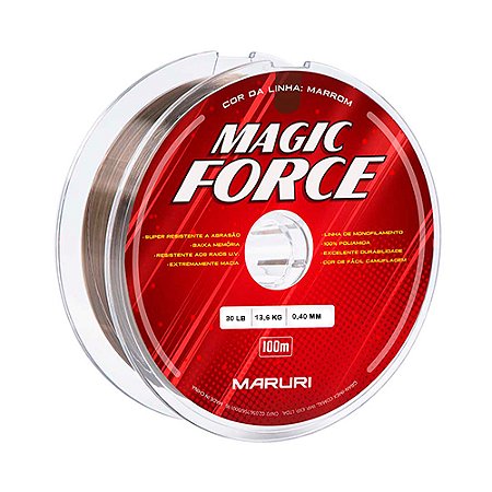LINHA MAGIC FORCE - COR MARROM - 0,40 MM - 100 M - MARURI