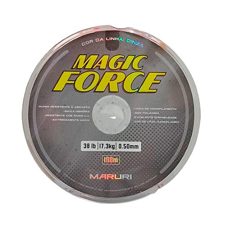 LINHA MAGIC FORCE - COR CINZA - 0,50 MM - 100 M - MARURI