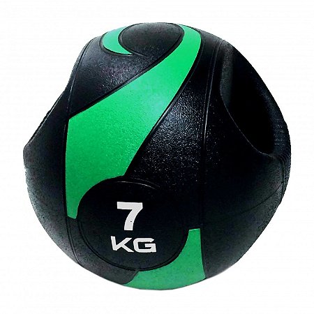 Bola De Peso Medicine Ball Com Pegada 7kg