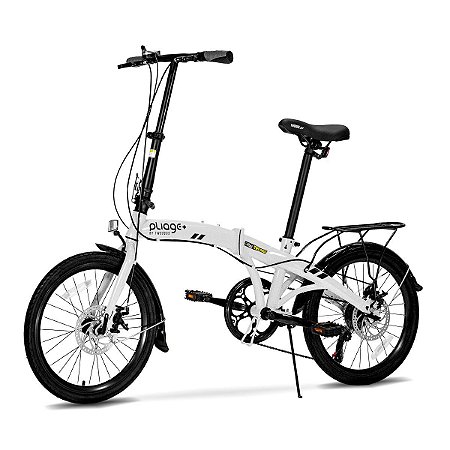 Bicicleta Dobrável Aro 20 Two Dogs Pliage Plus Branca