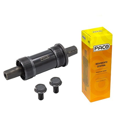 Jogo Movimento Central 34.7mm Selado 125.5mm Preto com Parafuso PACO