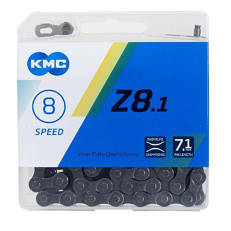 Corrente Bike KMC 8v Z8.1 116 Elos Index Power Link