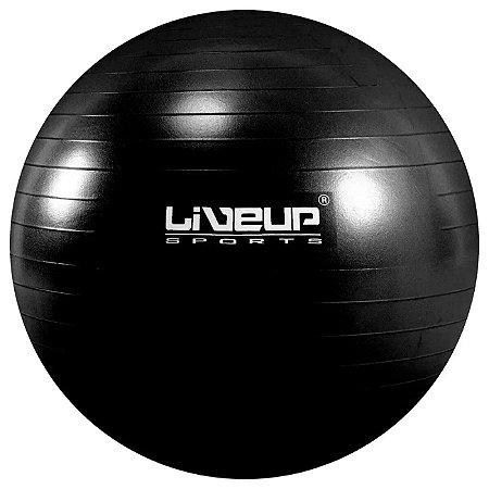 Bola Suíça de Pilates 65cm Preta