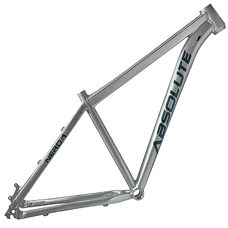 Quadro MTB 29 Absolute Nero 6 Prata Alumínio 6061 Cabeamento Interno