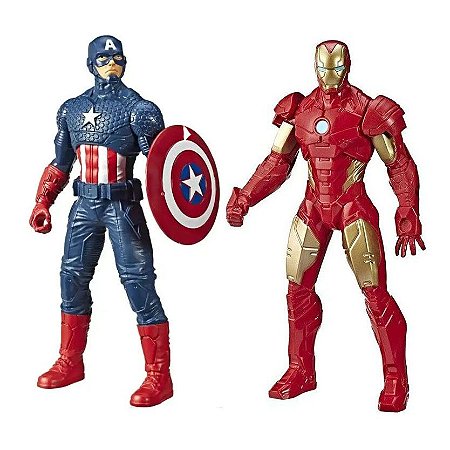 Kit Boneco Vingadores Homem De Ferro Capitão América Marvel