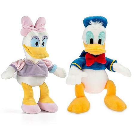 Pato Donald e Margarida de Boneco de Pelúcia Disney 33cm com Som