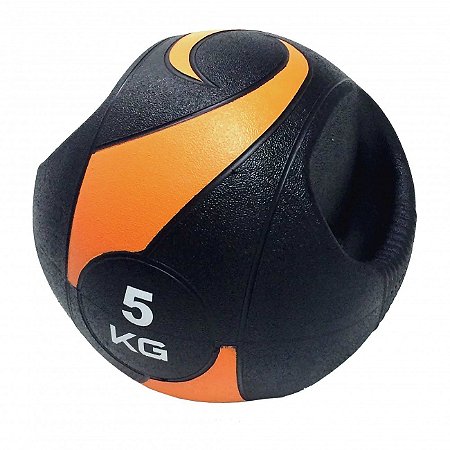 Bola De Peso Medicine Ball Com Pegada 5kg