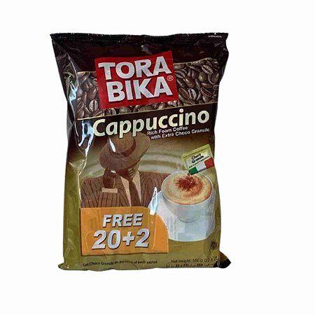 Capuccino Instantâneo Tora Bika com 20 Sachês Preparo Cremoso 500g