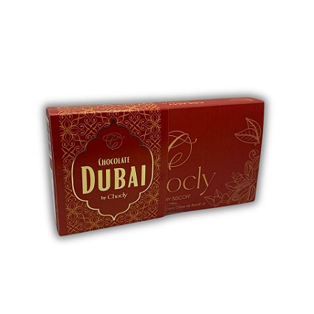 Chocolate Dubai Branco Recheado com Creme de Biscoff by Chocly 175g Premium