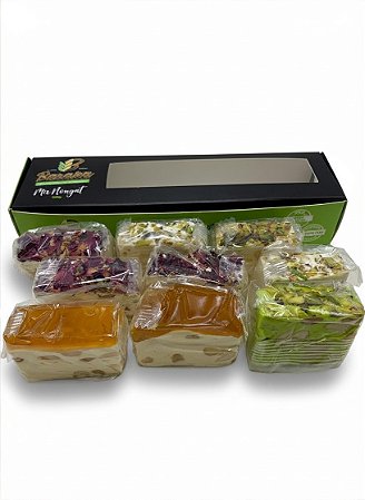 Mix Nougat Doce Árabe Premium Baraka 250g - 9 unidades
