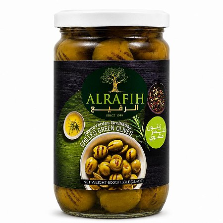 Azeitona Grelhada Al Rafih 600g Importada Líbano