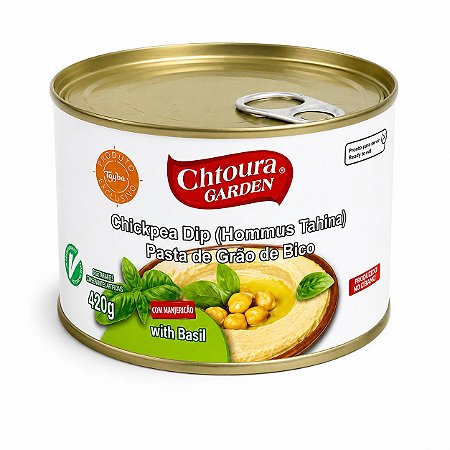 Pasta de Grão-de-Bico (Homus Tahina) com Manjericão Chtoura Garden 420g