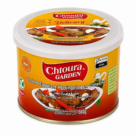 Berinjela em Conserva Chtoura Garden 380g – Sabor Tradicional Árabe