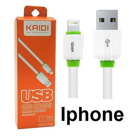 Cabo de carga carregamento Rápido para iPhone Todos Modelos. 1 metro - Kaidi