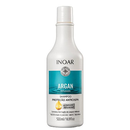 Inoar Argan Infusion Proteção Anticaspa Shampoo 500ml