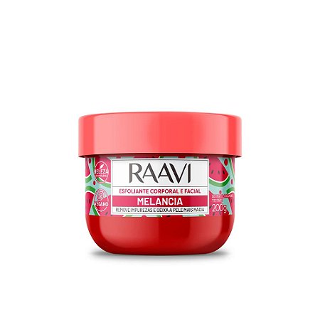 Creme Esfoliante Corporal e Facial Melancia Raavi 200g