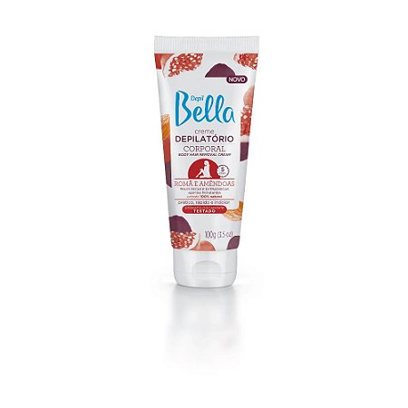 Creme Depilatório Corporal Depil Bella Romã e Amêndoas 100g