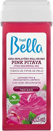 Refil Cera Depilatória Roll-on Pink Pitaya 100g Depil Bella