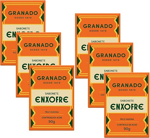 Kit 6 Sabonetes de Enxofre Granado 90g - Combo Econômico