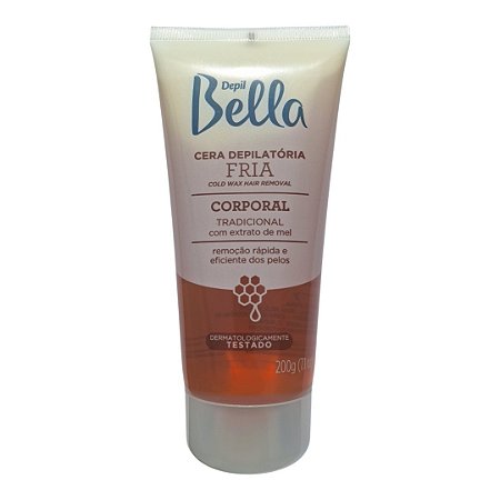 Cera Depilatória Fria Depil Bella Bisnaga Mel 200g