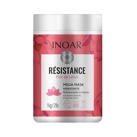 Inoar Résistance Flor de Lótus Máscara de Tratamento 1kg